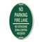 Signmission No Parking Fire Lane No Estacione Zona Contra, 12 In X 18 In Architectural, Heavy Gauge Aluminum A-OV-G-1218-23727 - alternate 1