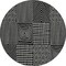 Homeroots 8' Black And Ivory Round Geometric Washable Indoor Outdoor Area Rug 596904 - alternate 2