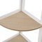 Homeroots 67" White Wood Five Tier Corner Bookcase 569061 - alternate 2