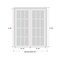 Sartodoors Solid French Double Doors Frosted Glass White 48x96 (2* 24x96) Solid Core Modern Interior QUADRO4002DD-NOR-4896 - alternate 3