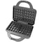 Brentwood Industries Couture Purse Non-Stick Dual Waffle Maker in Black with Indicator Lights TS-239BK - alternate 2