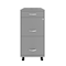 Space Solutions 14.25 in W 3 Drawer Mobile Vertical File Cabinet, Arctic Silver 24419 - alternate 5
