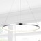 Jonathan Y Brice 23.75" Modern Contemporary Metal Round Integrated LED Pendant, Chrome JYL7203C - alternate 9