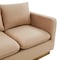 Leisuremod Nervo Upholstered Velvet Loveseat with Gold Frame, Beige NS55BG - alternate 4