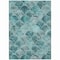 Homeroots 10' X 14' Teal Blue Aqua And Gray Abstract Washable Indoor Outdoor Area Rug 577696 - alternate 5