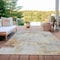 Homeroots 9' X 12' Linen Gray And Ivory Abstract Washable Indoor Outdoor Area Rug 616872 - alternate 4