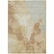 Homeroots 5' X 8' Coral And Ivory Abstract Washable Indoor Outdoor Area Rug 616317 - alternate 3