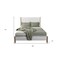 Homeroots Natural and White Solid Wood And Upholstery California King Bed Frame 524810 - alternate 6