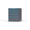 Strong Hold 5 drawer cabinet - (1x 3ft, 1x 4ft, 3x 6ft) - Blue accents - Keyed Different S3036-PPDAS-0504FS - alternate 3