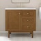 James Martin Vanities Laurent 36" Single Vanity, Honey Oak w/ 3 CM White Zeus Silestone Top 545-V36-HNO-3WZ - alternate 4