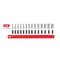 Tekton 1/4 Inch Drive Semi-Deep 12-Point Socket Set with Rail, 14-Piece (4 - 15 mm) SHD90118 - alternate 3