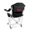 Picnic Time Family Of Brands NCAA Nebraska Cornhuskers Reclining Camp Chair - Beach Chair for AdultsBlack with Gray Accents 803-00-175-404-0 - alternate 1