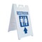 Signmission Restroom With Up Arrow, A-Frame & 2 Decals Installed, Heavy-Duty Plastic Frame SBHD-D-2436-Restroom With Up Arrow - alternate 1