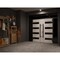 Vdomdoors Front Exterior Prehung Aluminum Double Doors Ronex0131 Grey 2 Sidelights and Top Transom Mirrored RONEX0131DEXD-GRE-W16+72+16xH96+14-RH-I - alternate 2