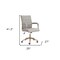 Homeroots Gray and Bronze Adjustable Height Swivel Rolling Office Chair 571400 - alternate 2