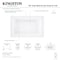 Kingston Brass 54" Acrylic Rectangular Drop-In Tub with Anti-Skid Surface, Glossy White VTPN543419T - alternate 2