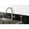 Kingston Brass Single-Handle Kitchen Faucet, Brushed Nickel KSD2438RNK - alternate 3