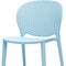 Homeroots Set Of Four Aqua Blue Heavy Duty Plastic Juvenile Chairs, 4PK 554668 - alternate 5