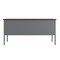 Flash Furniture Cambridge Commercial Grade 30x60 Double Pedestal Desk, 5 Locking Drawers, Mahogany Top GC-M-GRY-30X60-MHG-GG - alternate 3