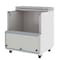 Koolmore 34 in. Commercial Milk Cooler for School and Cafeteria, 8 Crate Capacity with Heavy Duty Casters KM-MC34-HDC - alternate 2