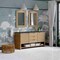 James Martin Vanities Solene 72 in. Double Vanity, Seaside Oak, w/ 3 CM Charcoal Soapstone Quartz Top D225-V72-SSO-3CSP - alternate 3