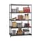 Iron Horse 3200 Riveted Steel Shelving 5-Shelf Unit, 24D x 48W x 72H, GunGray/Black 20998 - alternate 4