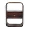 Homeroots 22" Chestnut Solid Wood One Drawer Nightstand 651502 - alternate 3