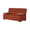 Homeroots 75" Orange Chenille Convertible Futon Sleeper Sofa And Toss Pillows With Storage 607206 - alternate 3