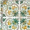 Homeroots 8" X 8" Green Yellow Melo Peel and Stick Tiles 400194 - alternate 2