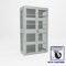 Pucel Heavy Duty Storage Cabinet, Perforated Doors and Sides, 48 in W x 90 in H x 24 in D, Light Blue HDSC-4884-24-4C-PERF - alternate 1