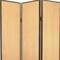 Homeroots 71" Natural Wood Folding Three Panel Screen Room Divider 274692 - alternate 3