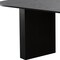 Homeroots 86" Black Wood Double Pedestal Base Oval Dining Table 720672 - alternate 2