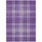 Homeroots 9' X 12' Purple Gold And Ivory Plaid Washable Indoor Outdoor Area Rug 596361 - alternate 4