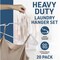 Lifemaster Heavy-Duty Plastic Hangers, Non-Slip, Space-Saving, Holds 5 lbs, White, 20PK LMPLCWH20 - alternate 2