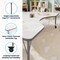 Flash Furniture Commercial Adjustable Height Kidney Activity Table with Locking Casters-White XU-A4872-KIDNY-WHT-T-P-CAS-GG - alternate 5