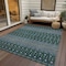 Homeroots 5' X 8' Green Blue And Purple Tribal Washable Indoor Outdoor Area Rug 582561 - alternate 4