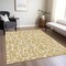 Homeroots 8' X 10' Gold And Ivory Geometric Washable Indoor Outdoor Area Rug 599283 - alternate 4