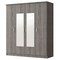 Homeroots Five Piec Gray Solid and Manufactured Wood Bedroom Set 596536 - alternate 3