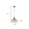 Homeroots Clear And Gold Metal and Crystals Chandelier With Clear Shade 569447 - alternate 3