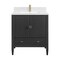 James Martin Vanities Myrrin 30" Sgl Vanity, Carbon Oak w/ Sgl Hole 3 CM White Zeus Silestone Top and Matching Backsplash 485-V30-CBO-1WZ - alternate 6