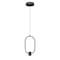 Z-Lite Saros Matte Black 1 Light Pendant 4101-7MB-LED - alternate 1