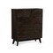 Homeroots 39" Dark Acacia Solid Wood Five Drawer Dresser 473077 - alternate 4