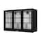 Koolmore Three Door Back Bar Cooler Counter Height Beverage Refrigerator, Mini Drink Fridge BC-3DSL-BK - alternate 5