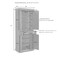 Crosley Seaside Kitchen Storage Pantry CF3103-WH - alternate 8