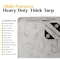 Core Tarps Extreme Heavy Duty 20 Mil Tarp Cover, Waterproof, UV Resistant Marble/White 9ft X 12ft CT-708-9X12 - alternate 3