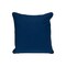 Homeroots 20" Blue and White Interlocking Cotton Throw Pillow 529287 - alternate 3
