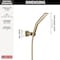 Delta H2O Hand Shower 1.75 Gpm Wall-Mount 3S 55799-CZ-PR - alternate 4