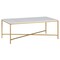 Homeroots 48" White And Gold Steel Coffee Table 521624 - alternate 2