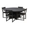 Homeroots 70" Dark Gray Rounded Solid Wood Dining Table 488707 - alternate 1