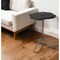 Homeroots 24" Slate Gray And Black Stone End Table 380689 - alternate 2